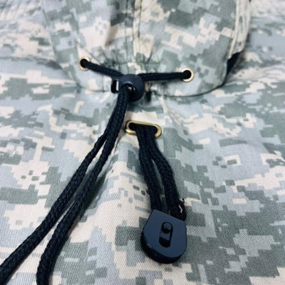 Packable and Adjustable Mesh Boonie Sun Hat with Neck Flap - color: Universal Digital Camo