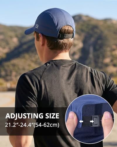 GADIEMKENSD Men’s Running Hat Performance Mesh Cap, Excellent Breathable - color: Sea Blue