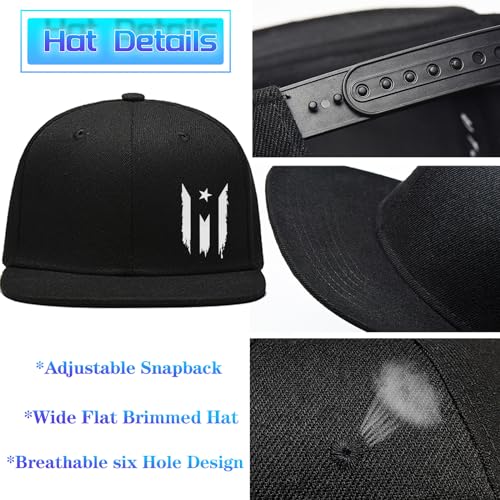 Flat Bill Hats for Men Snapback Hats for Men Baseball Cap for Men Black Snapback Women Fitting Hat - color: Tattered Flag