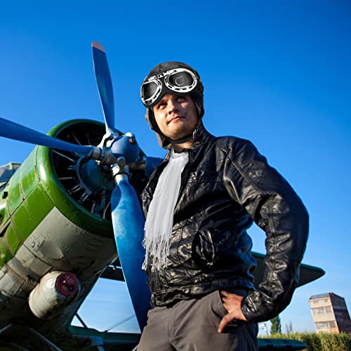Jecery 3 Pcs Halloween Pilot Aviator Costume Accessories Set