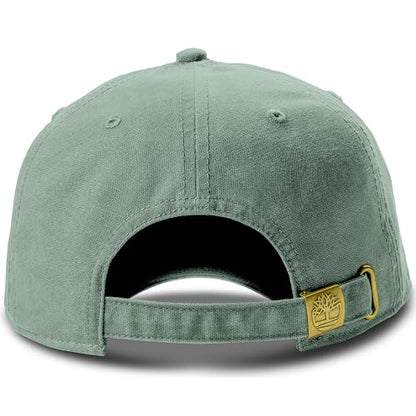 Timberland Soundview Baseball Cap for Boys 7-14, Cotton Canvas, Adjustable, Lightweight & Durable, One Size - color: Green Bay (Light Green)