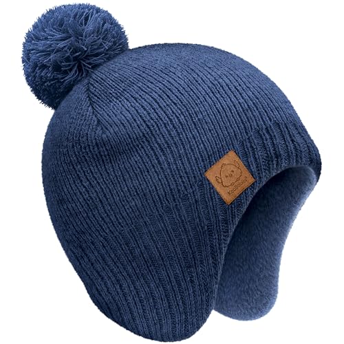 KeaBabies Baby Beanies, Winter Baby Hats for Boys, Girls (Navy, 6-36M) - color: Navy