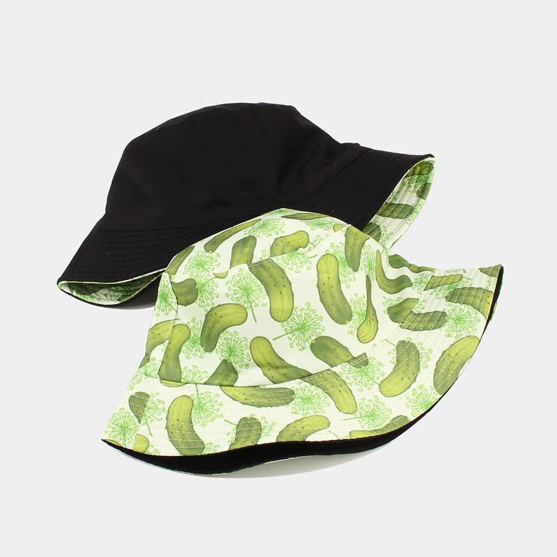 Quanhaigou Bucket Hats Unisex Summer Travel Beach Fisherman Cap for Men Women Teens - color: Green