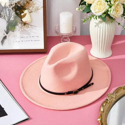 Hercicy 6 Pcs Fedora Hats for Women Men - color: Classic Color