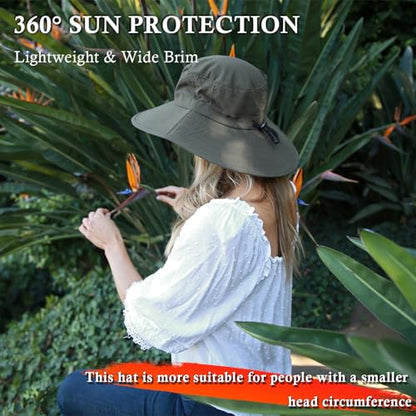 Solaris Wide Brim Sun Hat with Neck Flap - color: Grey, size: Medium