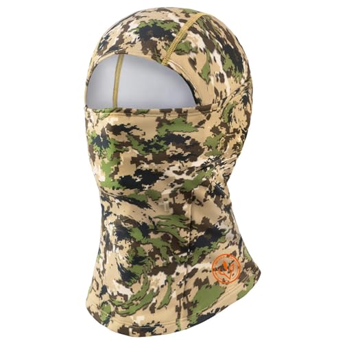 BASSDASH Winter Balaclava Fleece Ski Mask Ninja Hood Neck Warmer Fishing Hunting - color: Highland
