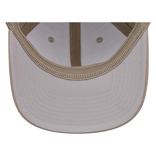 Lids Blank All Star Classic Structured Stretch Fitted Baseball Cap – Curved Bill Hat for Men and Women - color: Khaki, size: Large-X-Large