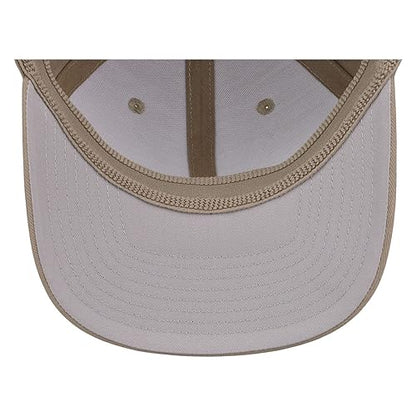 Lids Blank All Star Classic Structured Stretch Fitted Baseball Cap – Curved Bill Hat for Men and Women - color: Khaki, size: Large-X-Large