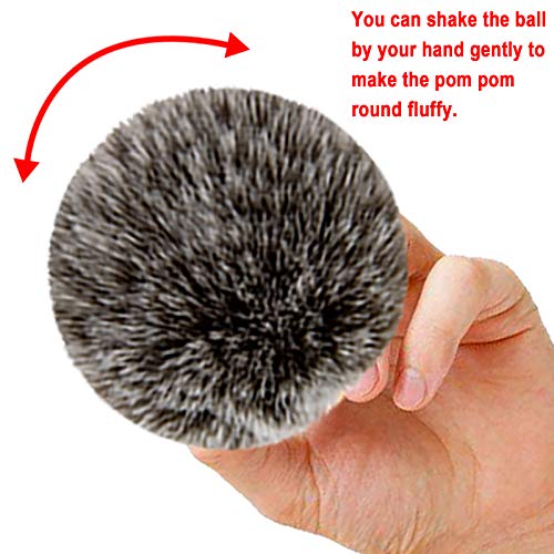 BQTQ 26 Pcs Faux Fur Pom Poms DIY Hat Pompoms with Elastic Loop (13 Colors) - color: Bright Color