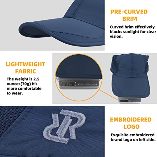 Quick Dry Running Cap for Men, Women - color: Navy