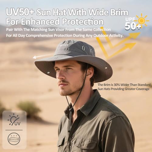 Wide-Brimmed Sun Hat,Fishing Hat,for Beach Fishing, Hiking,Camping,with Cooling Silk Mask to Block Mosquitoes(Hat + Mask) - color: Khaki