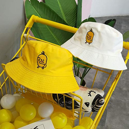Tie Dye Bucket Hat Reversible Cotton Multicolored Fisherman Cap Packable Sun Hat - color: Duck