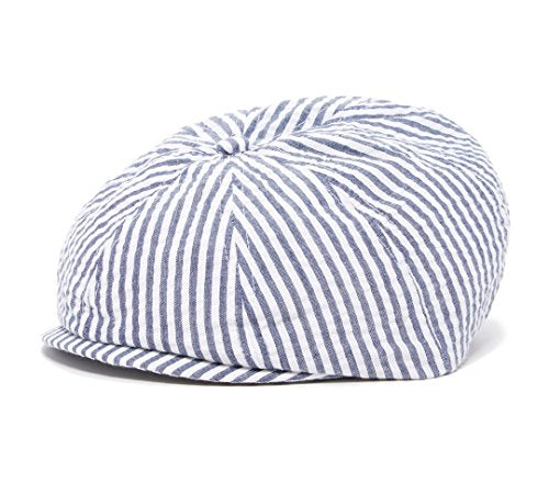 Baby Boy Ring Bearer Pageboy Scally Cap Flat Ivy Newsboy Tweed Golf Cap Hat - color: Navy, size: 3-6 Months