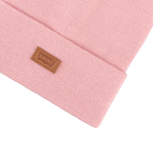 Levi's Mens All-Season Hero Beanie Soft Knit Cuffed Winter Hat, Warm & Comfortable Everyday Style - color: Dusty Pink