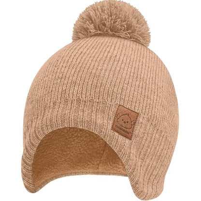 KeaBabies Baby Beanies, Winter Baby Hats for Boys, Girls (Dune, 6-36M) - color: Dune