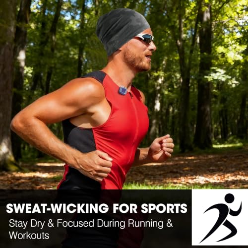 WTACTFUL Cooling Breathable Skull Cap Men Women, Sweat Wicking 1-2-4 Pack - color: 1 Piece - Camogray