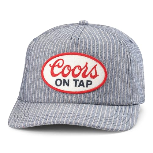 AMERICAN NEEDLE Unisex Coors Beer Patch Adjustable Snapback Baseball Hat - color: Tulsa (Navy/Ivory)