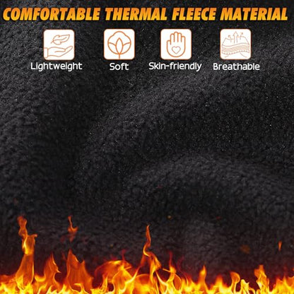 Fivali Winter Balaclava Ski Mask: 2 Pack Fleece Hood Hat Warm Face Cover - color: Black and Pink