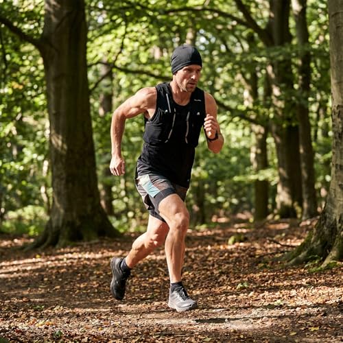 3 Pcs Cooling Skull Caps for Men Women,3D Mesh Running Caps Breathable Quick Dry Helmet Liner for Summer Cycling Gym - color: Black+black+black