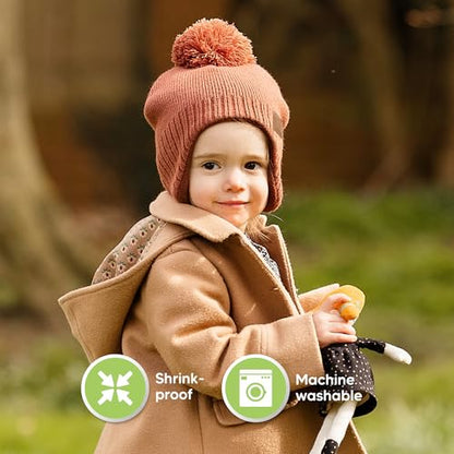 KeaBabies Baby Beanies, Winter Baby Hats for Boys, Girls (Dune, 6-36M) - color: Dune