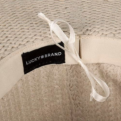 Lucky Brand Women's Straw Cowboy Hat | Rope Design | Western | Style | Fashion | Sun Protection | Breathable - color: Woven Straw - Natural