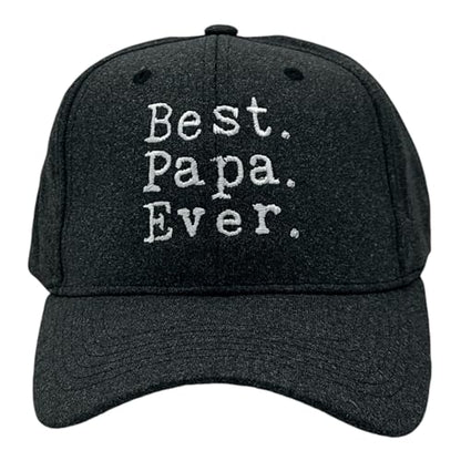 Cool Dad Hats with Funny Sayings Graphic Caps for Dads and Father's Day - color: Black - Best Papa Ever