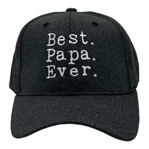 Cool Dad Hats with Funny Sayings Graphic Caps for Dads and Father's Day - color: Black - Best Papa Ever