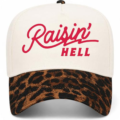 BROTHER TRUCKERS Leopard Trucker Hat Collection - color: Raisin' Hell