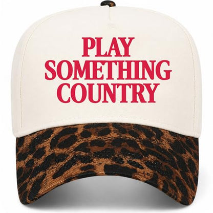 BROTHER TRUCKERS Leopard Trucker Hat Collection - color: Play Something Country