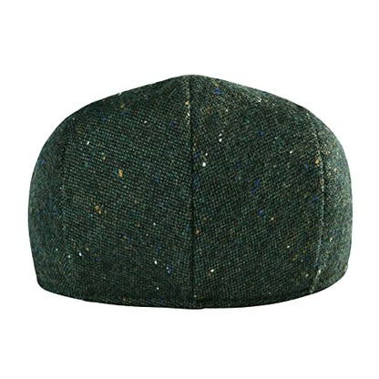 Toddler Wool Tweed Newsboy Cap - color: Flecked Green, size: 2-3T