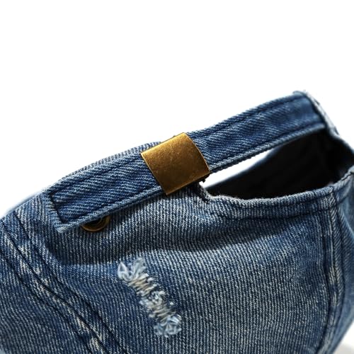 Women's Men's Fashion Baseball Cap Adjustable Strapback Hats Dad Hat Visor Sports Hat - color: Denim Blue