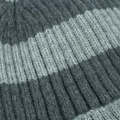 PURFUN Kids 3-in-1 Beanie Scarf Touchscreen Gloves Set, Winter Thick Warm Fleece Lined Knitted Skull Cap with Ear Flaps - color: Light Grey