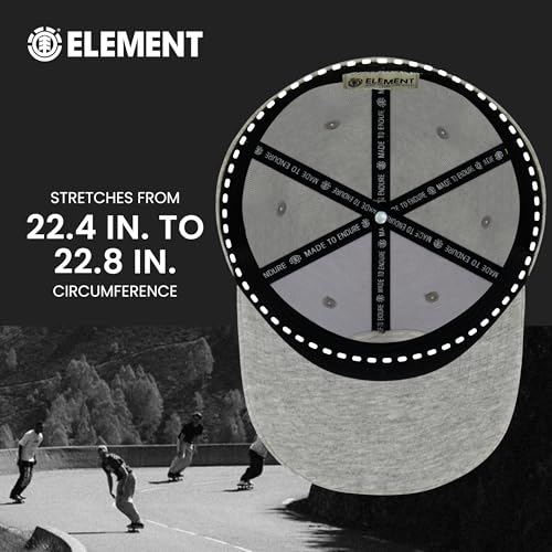 Element Unisex Adult Element Baseball Hat, Adult Flex Fit Active Sport Cap with Curved Brim - color: Heather