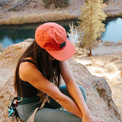Tillak COHO Six Panel Hat, Kodra Nylon 6 Panel Cap with Snap Closure - color: Supai Red