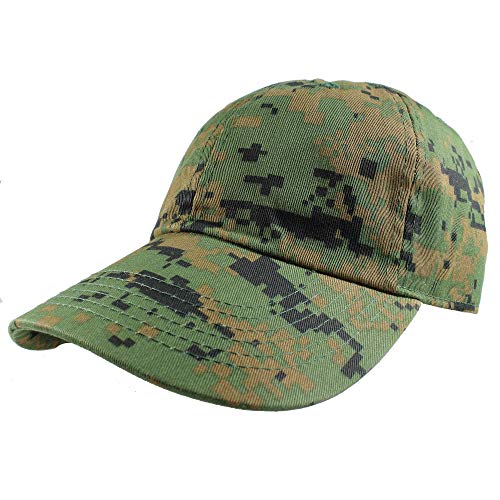 Gelante Baseball Cap Dad Hat 100% Cotton Polo Style Plain Blank Adjustable Size. - color: Green Digital Camo