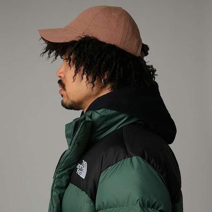 The North Face Norm Baseball Hat | Shallow Fit Ball Cap with Embroidered Logo, Adjustable Strap Closure & Silver Buckle - color: Latte
