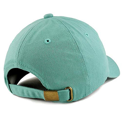 Trendy Apparel Shop World's Best Dad 단색 조절 가능한 비정형 아빠 모자 - color: Mint