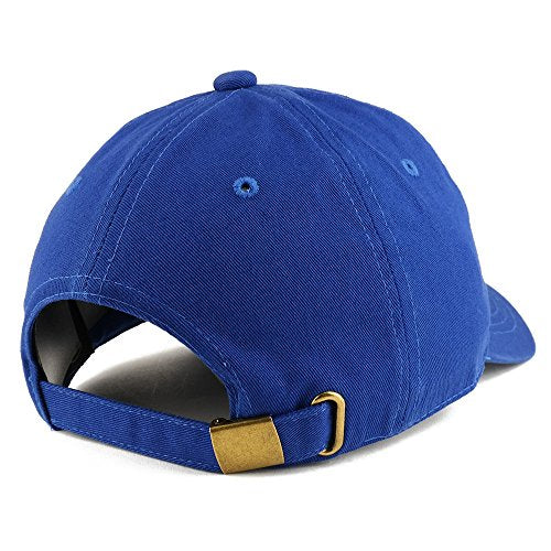 Trendy Apparel Shop Texas State Map Embroidered Low Profile Soft Cotton Dad Hat Cap - color: Royal