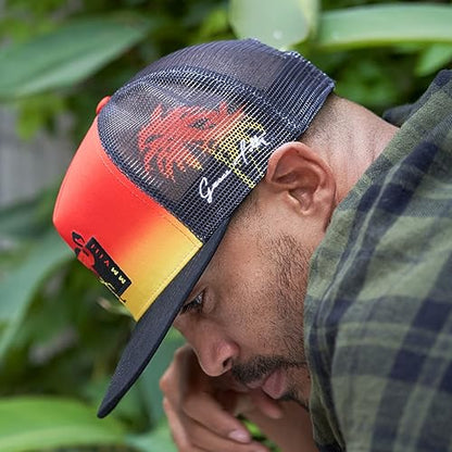 Grace Folly Trucker Hat for Men & Women. Snapback Mesh Caps - color: Flamingo