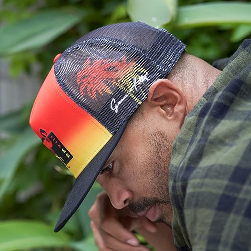 Grace Folly Trucker Hat for Men & Women. Snapback Mesh Caps - color: Flamingo