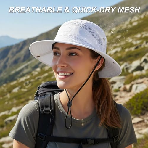 3Pcs Sun Bucket Hats for Women Men, Breathable Wide Brim UV Protection Fishing Hat Summer Outdoor Beach Hiking Hats - color: Beige + Light Grey + White