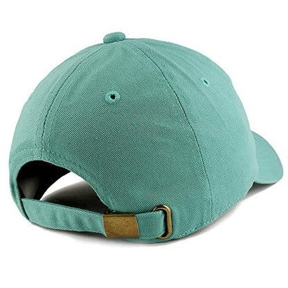 Trendy Apparel Shop World's Best Dad Embroidered Low Profile Soft Cotton Dad Hat Cap - color: Mint 2