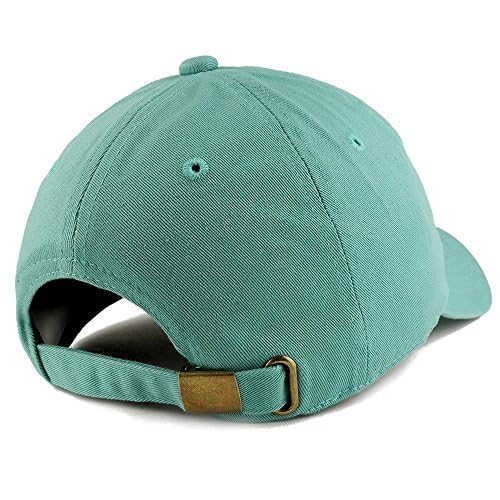 Trendy Apparel Shop World's Best Dad Embroidered Low Profile Soft Cotton Dad Hat Cap - color: Mint 2