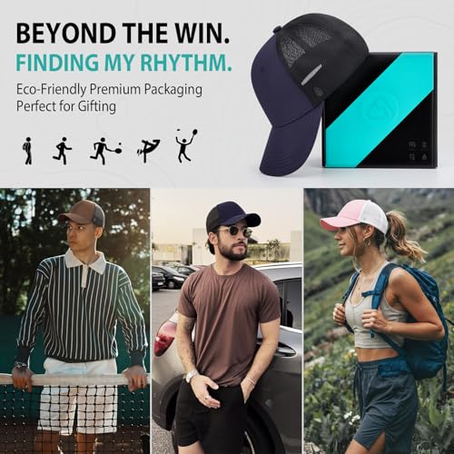 AOPREL Cloud-Touch Trucker Hat - High-Density Structured Mesh Baseball Cap Men & Women，Shape-Retaining Breathable UPF 50+ - color: Deep Indigo · Subtle
