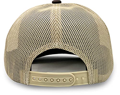 L2K Classics Plain Trucker Mesh Cap Baseball Cap - Mens Hats Trucker Hats for Men - color: Brown/Khaki