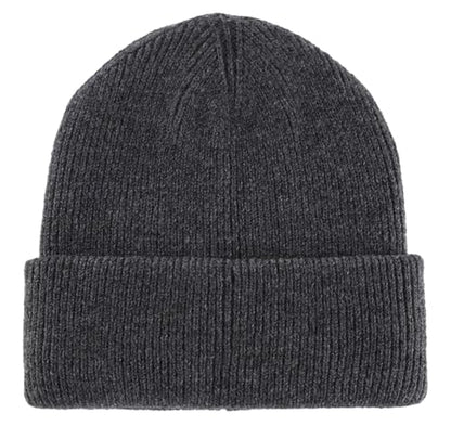 Connectyle Thick Cuffed Beanie for Men & Women Double Layer Knit Winter Hat Acrylic Watch Hat Warm Stocking Skull Cap - color: Dark Grey