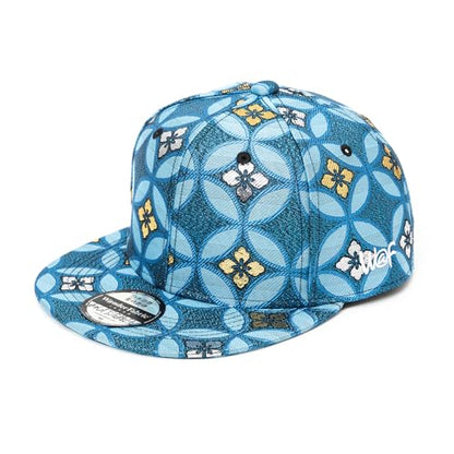 Japanese Kimono Baseball Cap for Men, Snapback Flat Brim Hat - color: 019, size: X-Large
