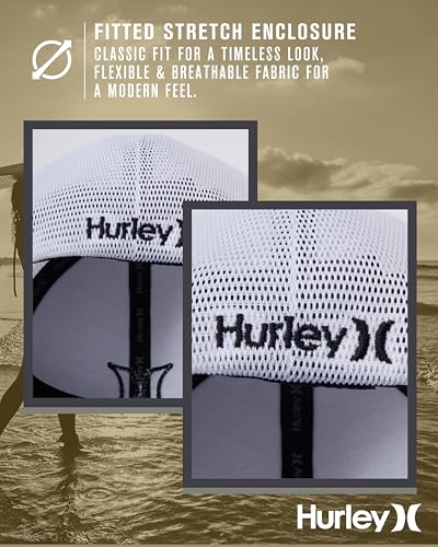 Hurley Mens Trucker Hat - color: Dark Grey Heather, size: Small-Medium