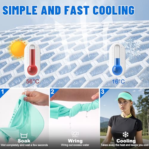 Sukeen Cooling Stretchy Sun Visor for Women Men UV Protection Cooling Hat - color: Macaron Blue