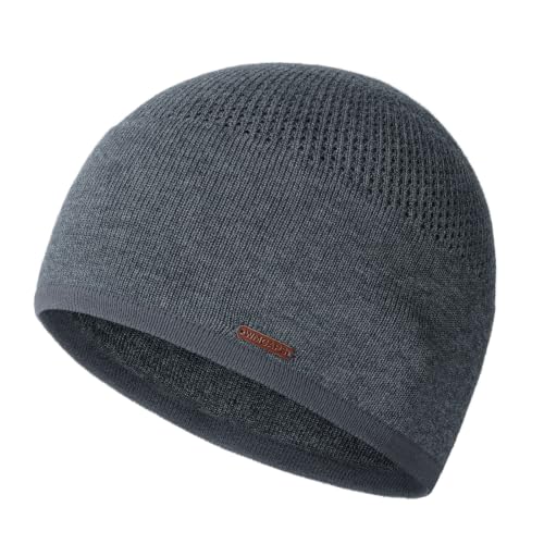 Wmcaps 33% Wool Blend Beanie for Men & Women, Warm Breathable Skull Cap - color: Slategray